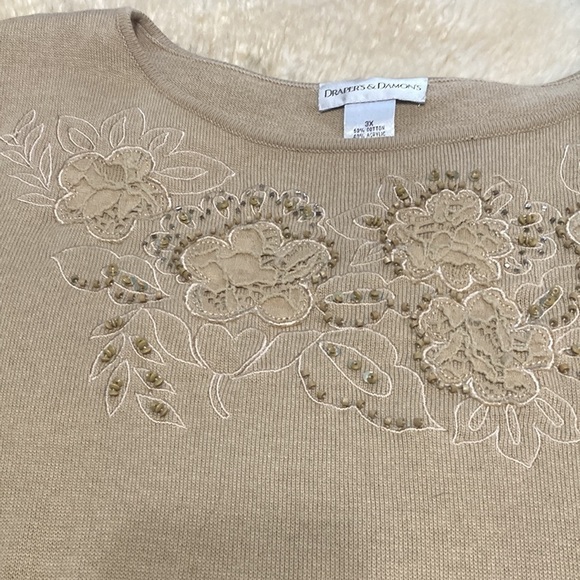 Embellished sweater size 3x - Picture 2 of 7